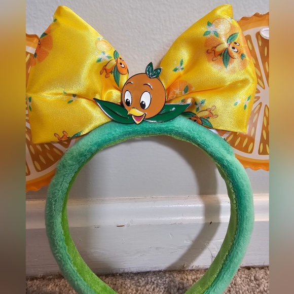 Disney Parks Epcot's Flower & Orange Bird Squeeze Me Minnie Mouse Ears - Picture 5 of 8